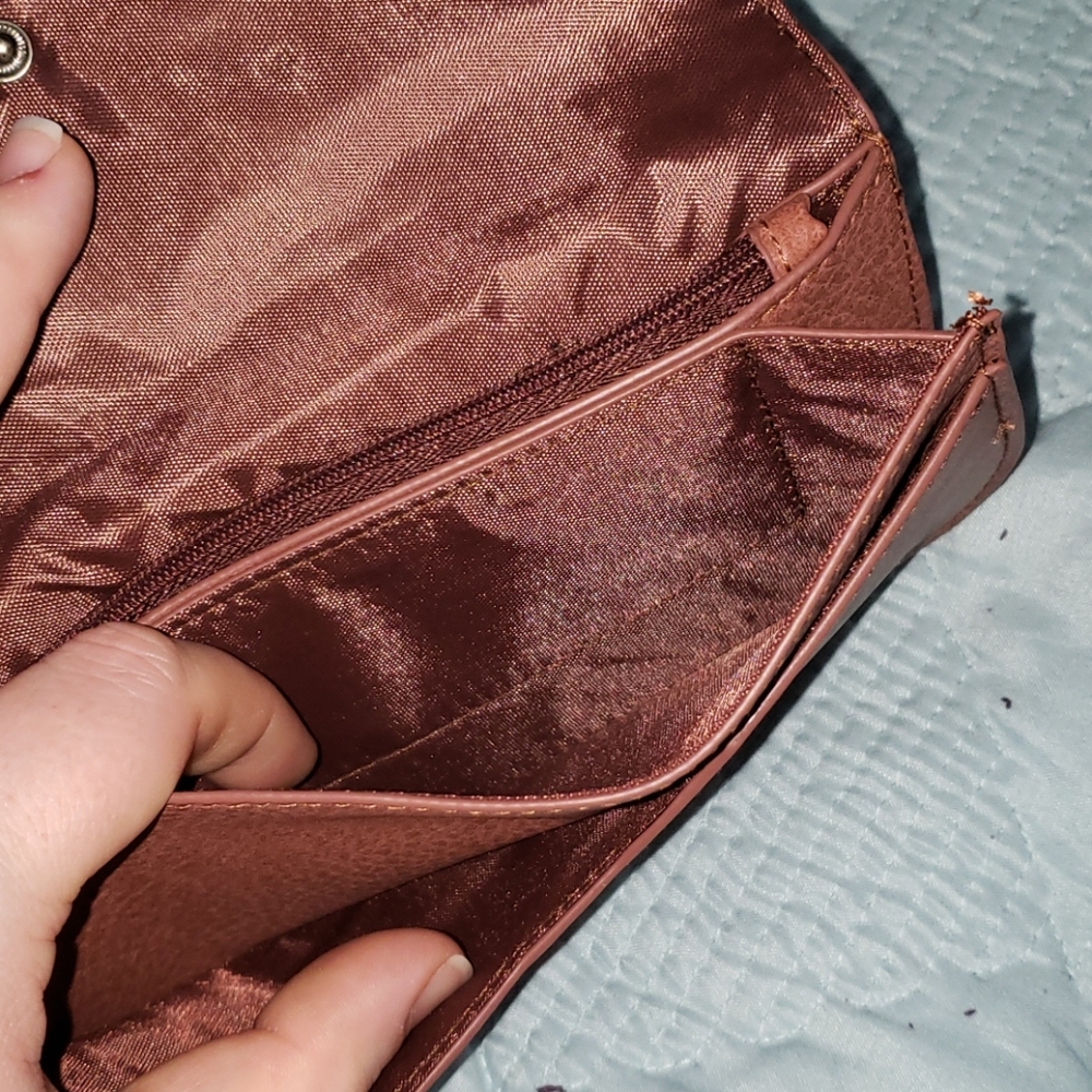 Rust with Silver glitter Wallet - Picture 4 of 7